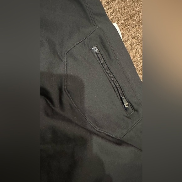 Nike Wonen’s L running stretch bike pants leggings bottom black zippers pocket - Picture 7 of 8